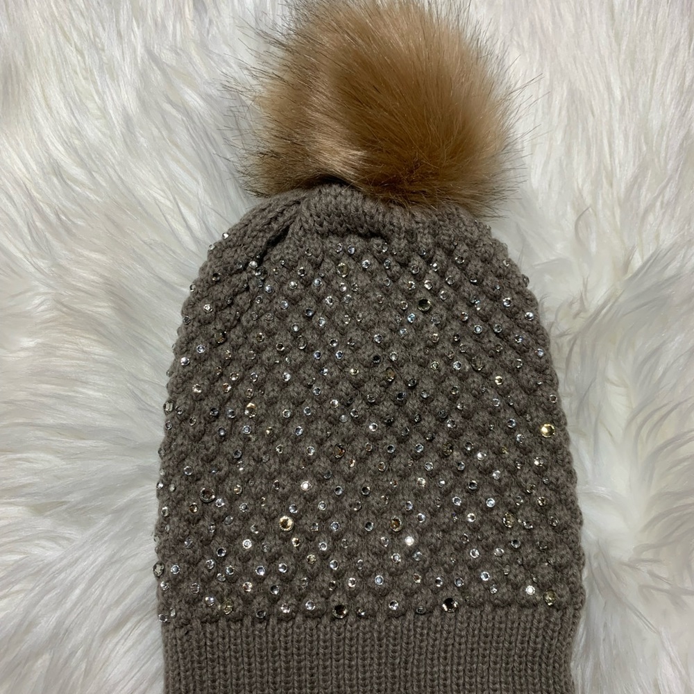 Beanie with rhinestones